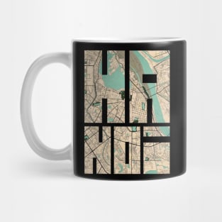 Hanoi, Vietnam City Map Typography - Vintage Mug